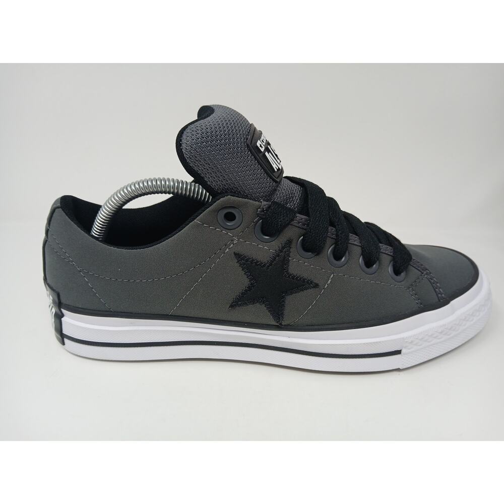 Converse Unisex Star Low Puff Dark Matter Gray Canvas Sneakers Mens 9/Women 10.5 - Picture 12 of 15